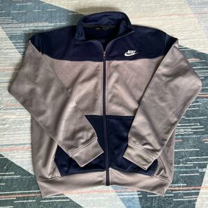 Nike Men's Blue and Gray Lightweight Jacket